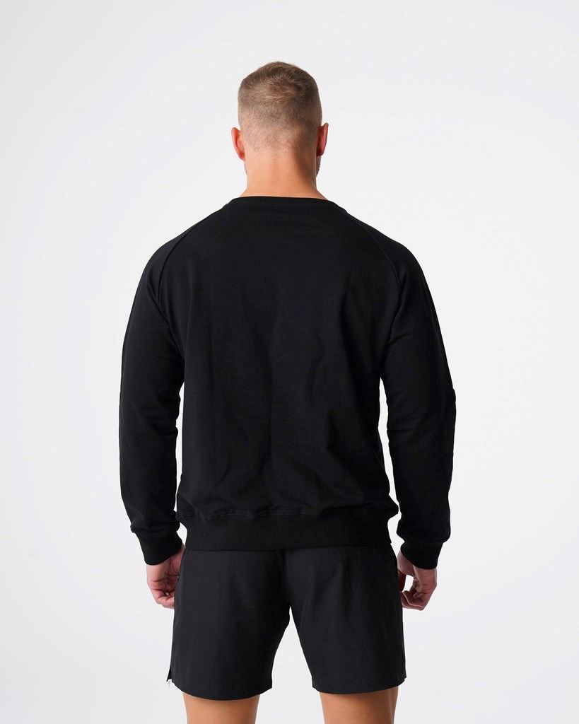 NVGTN Crew Neck Sweatshirt Noir  Sweatshirt Homme | ZOF-0510076