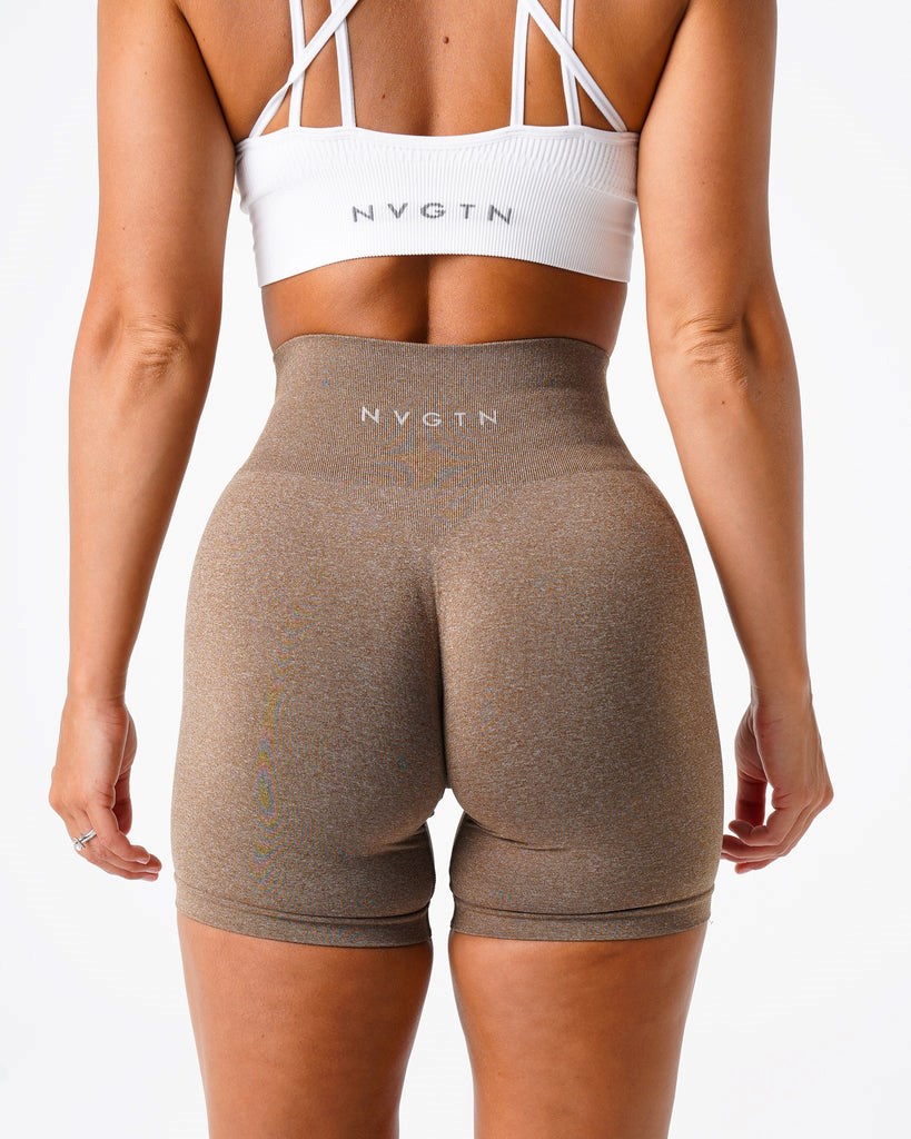 NVGTN Pro Seamless Shorts Mocha  Shorts Femme | VHV-4717791