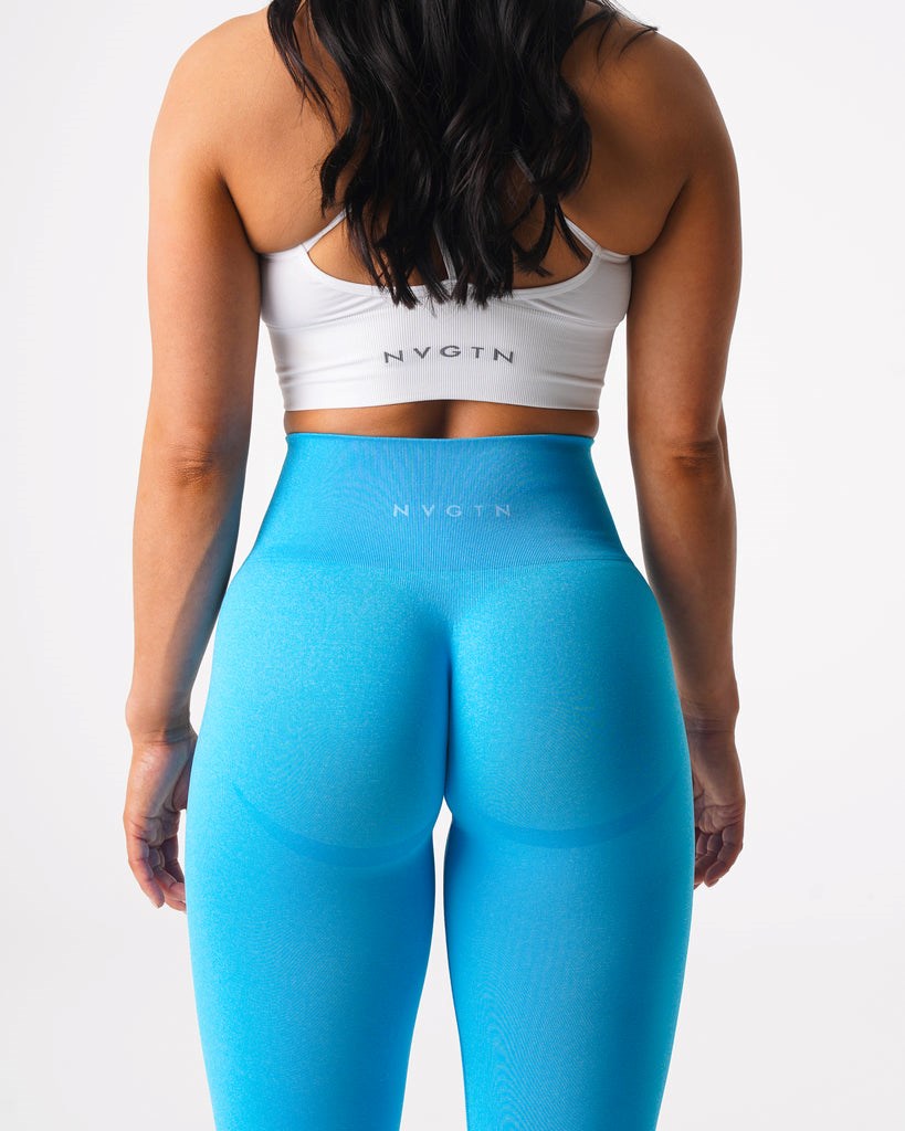 NVGTN Curve Seamless Leggings Aqua  Leggings Femme | GSL-0098166