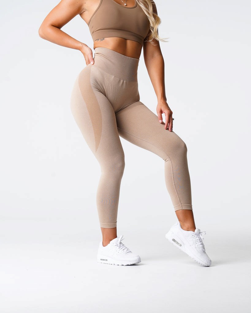 NVGTN Contour Seamless Leggings Beige  Leggings Femme | RNP-5321953