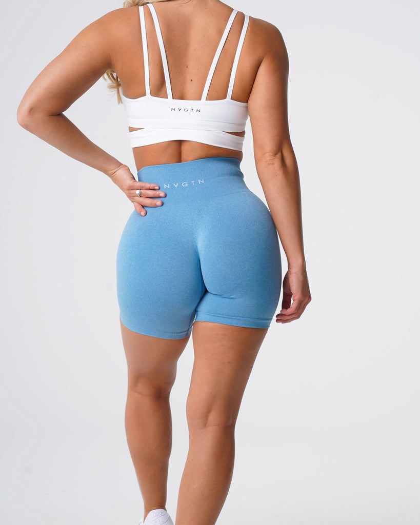 NVGTN Pro Seamless Shorts Bleu  Shorts Femme | ETN-6185589