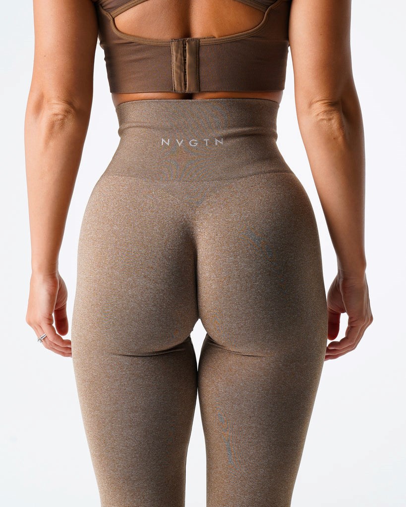 NVGTN NV Seamless Leggings Mocha  Leggings Femme | HVR-3773039