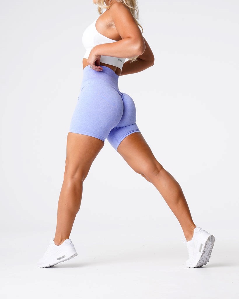 NVGTN Scrunch Seamless Shorts Periwinkle  Shorts Femme | BNS-0973749