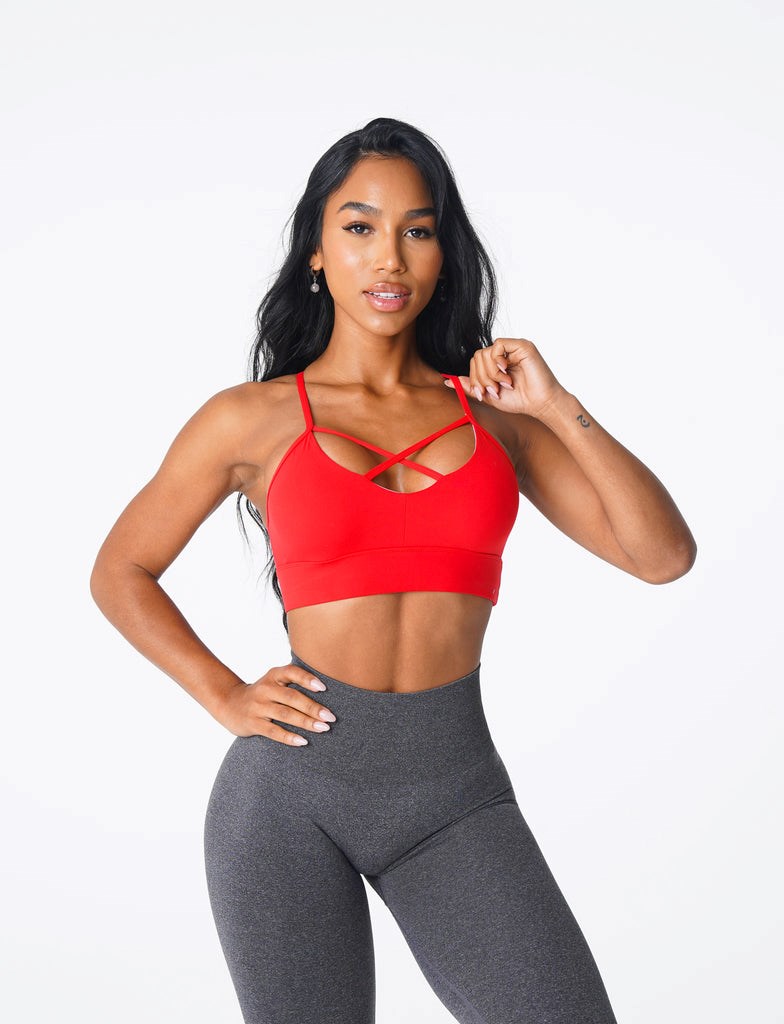 NVGTN Oasis Bra Scarlet  Soutien Gorge Sport Femme | VFM-5247273