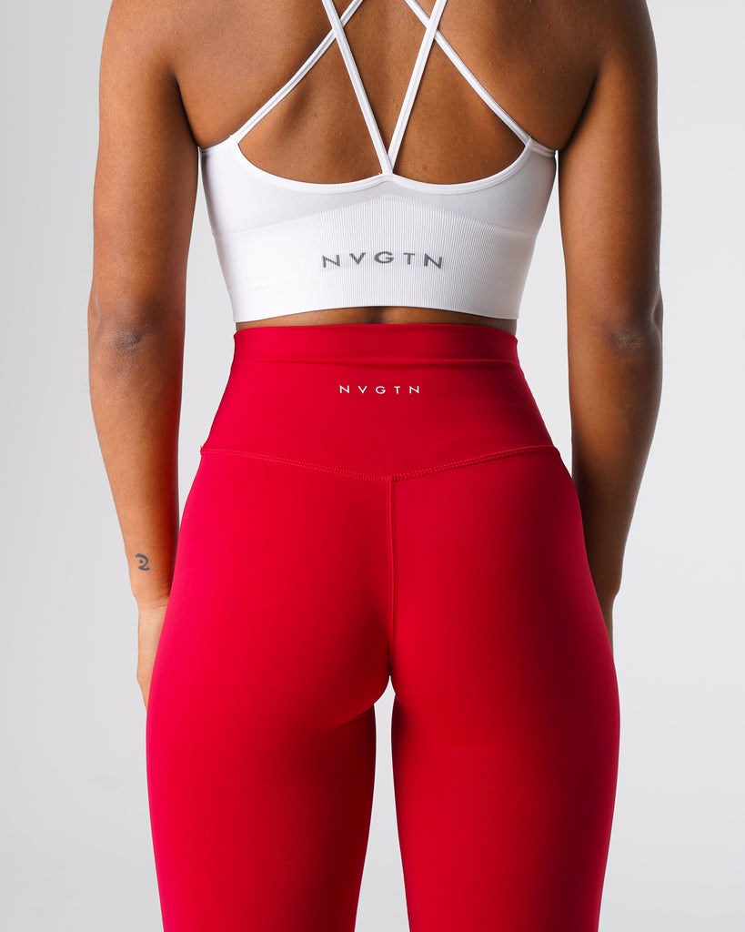 NVGTN Signature 2.0 Leggings Rouge  Leggings Femme | MXG-8921139