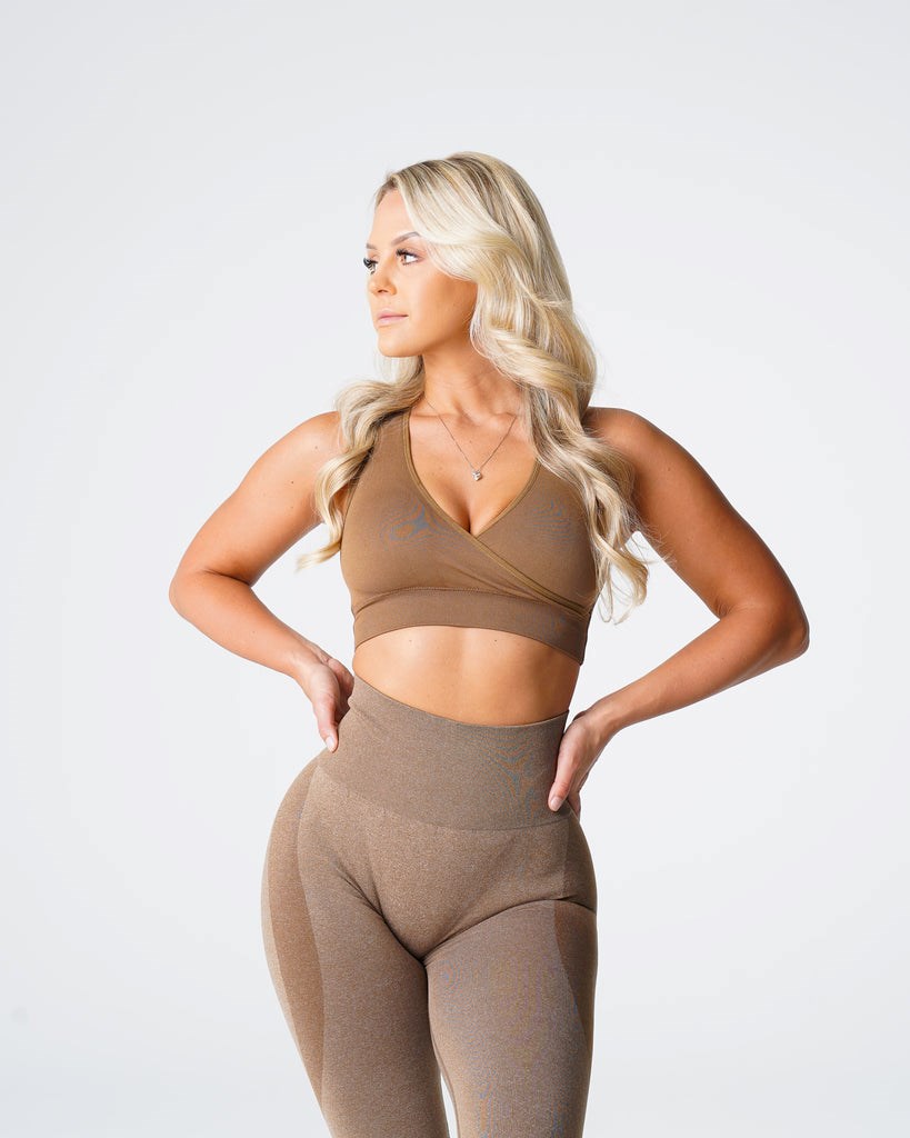 NVGTN Pursuit Seamless Bra Mocha  Hauts Femme | JJX-3226349