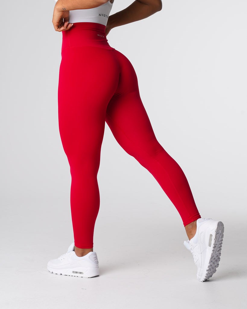 NVGTN Signature 2.0 Leggings Rouge  Leggings Femme | MXG-8921139