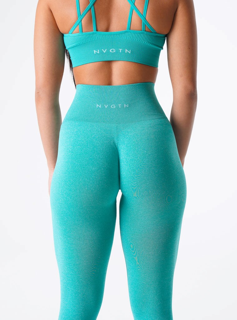 NVGTN NV Seamless Leggings Turquoise  Leggings Femme | JPV-3238689