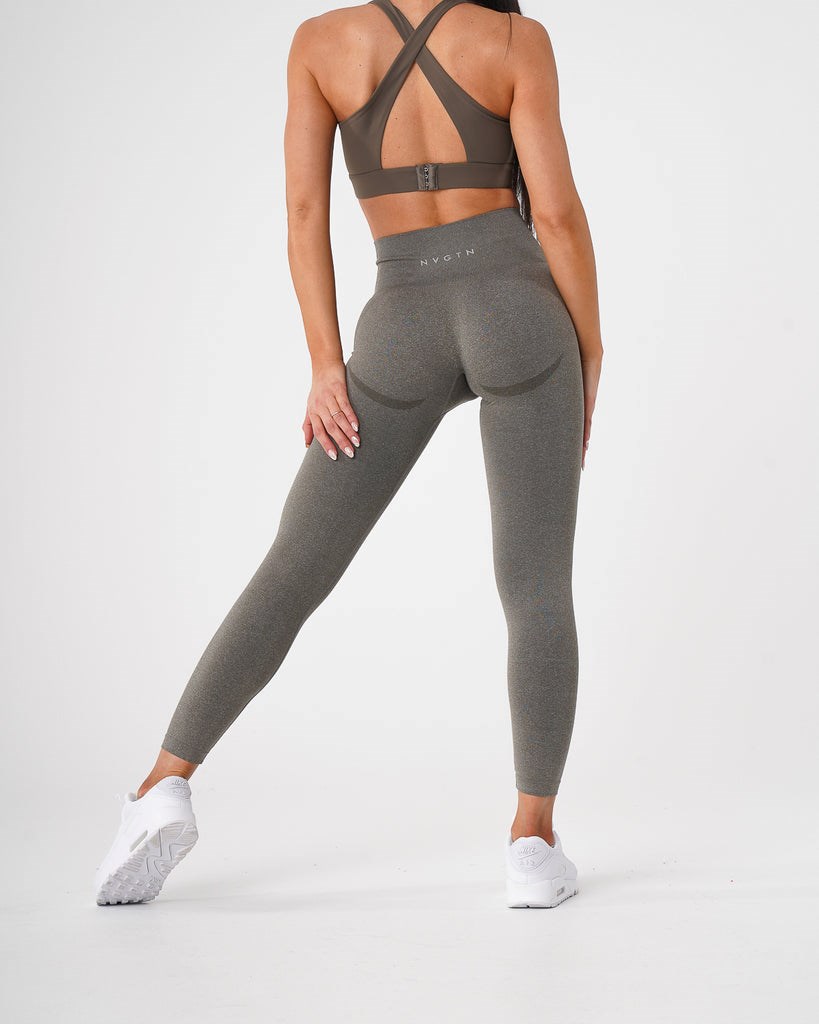 NVGTN Curve Seamless Leggings Kaki Vert  Leggings Femme | WAP-8673478