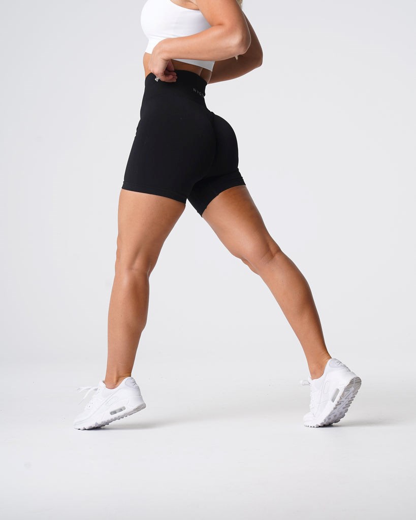 NVGTN Solid Seamless Shorts Noir  Shorts Femme | RKI-3322519