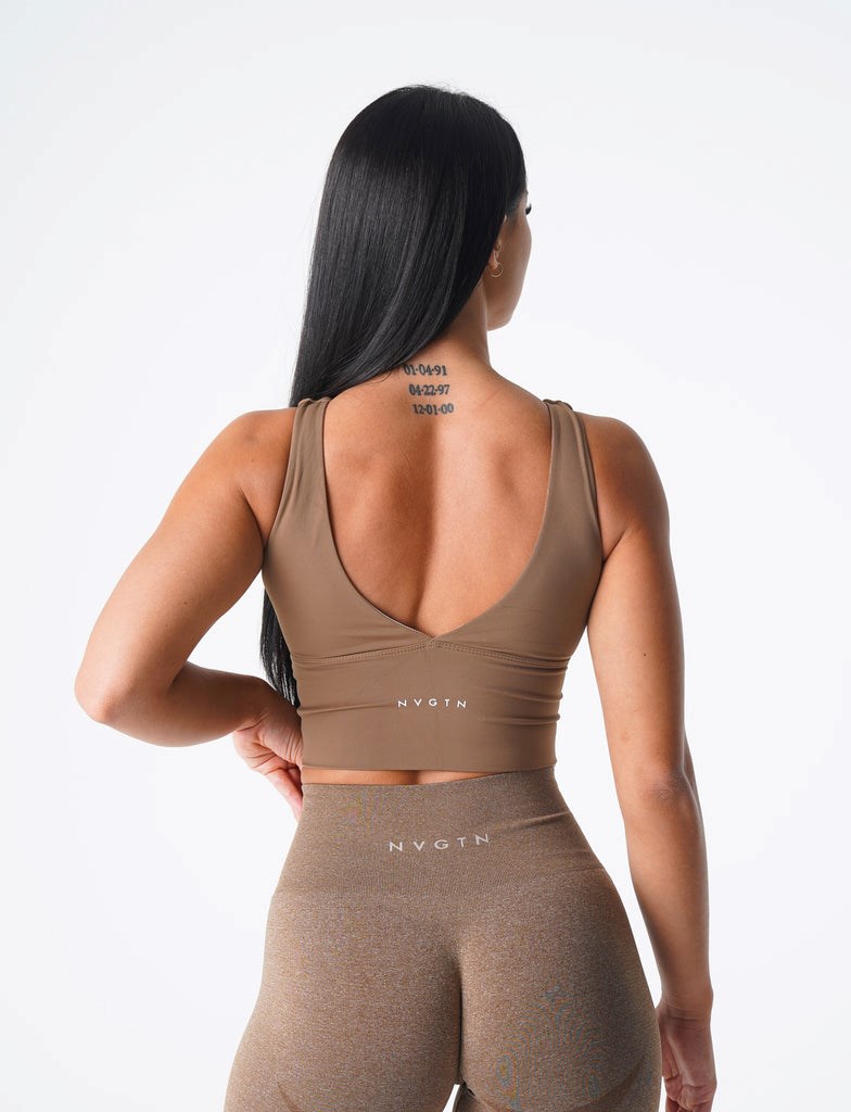 NVGTN Essence Bra Mocha  Soutien Gorge Sport Femme | WEY-5872015