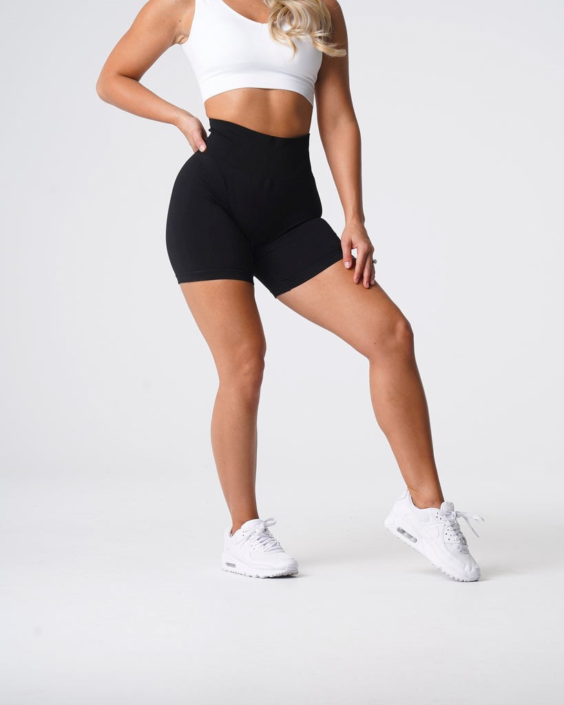 NVGTN Solid Seamless Shorts Noir  Shorts Femme | RKI-3322519