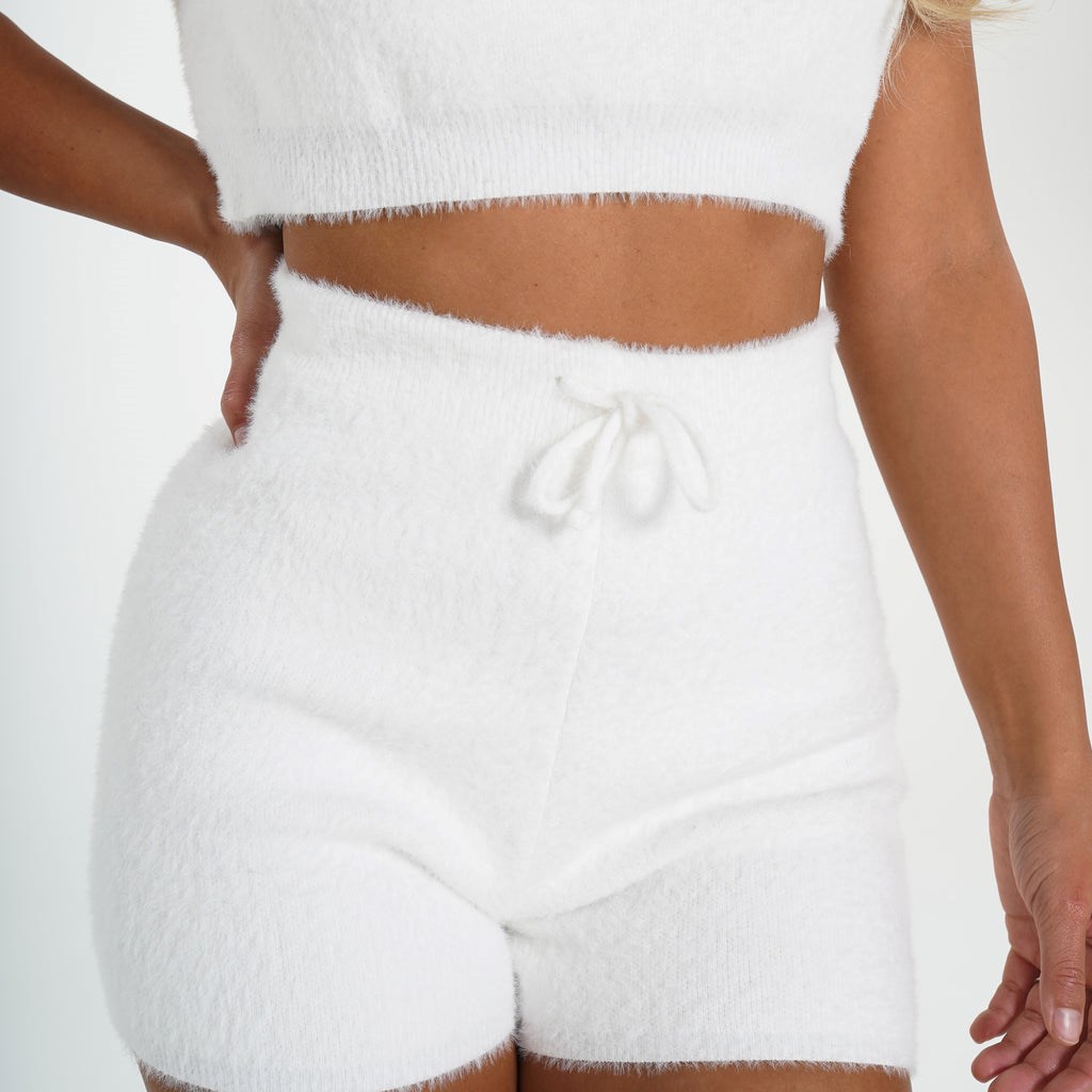 NVGTN Décontractées Cutie Lounge Shorts Blanche  Shorts Femme | VQD-4524972