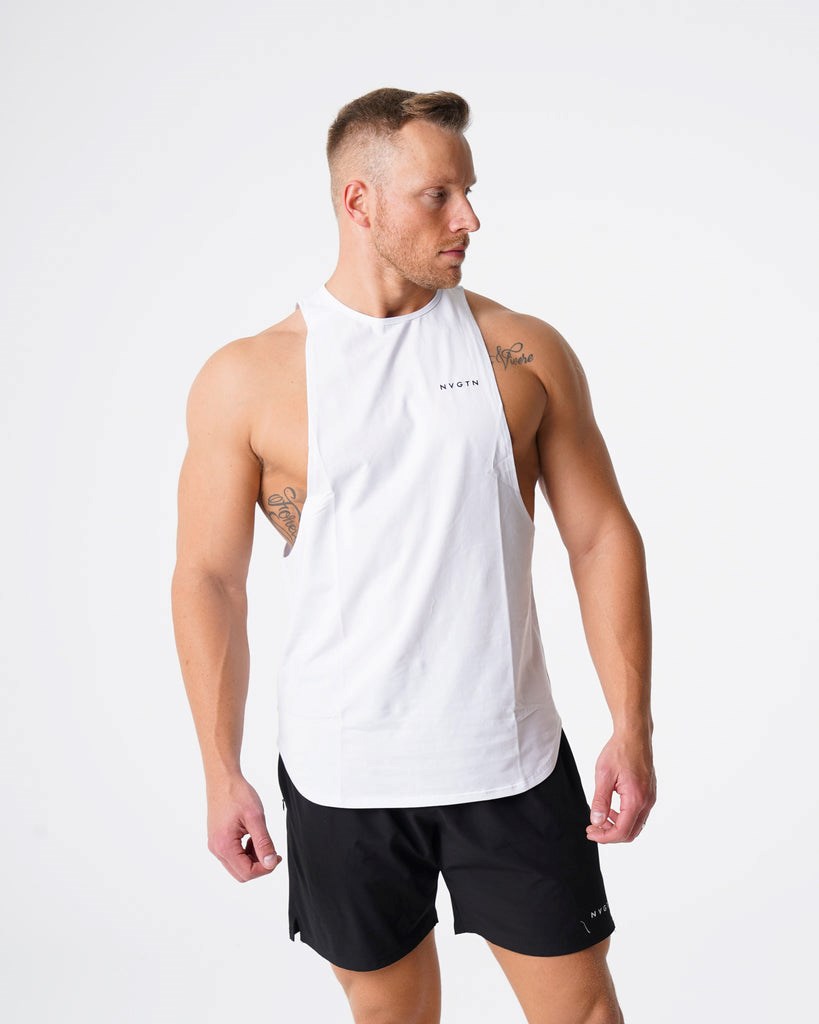 NVGTN Pulse Edge Tank Blanche  Debardeur Homme | ALL-9587237