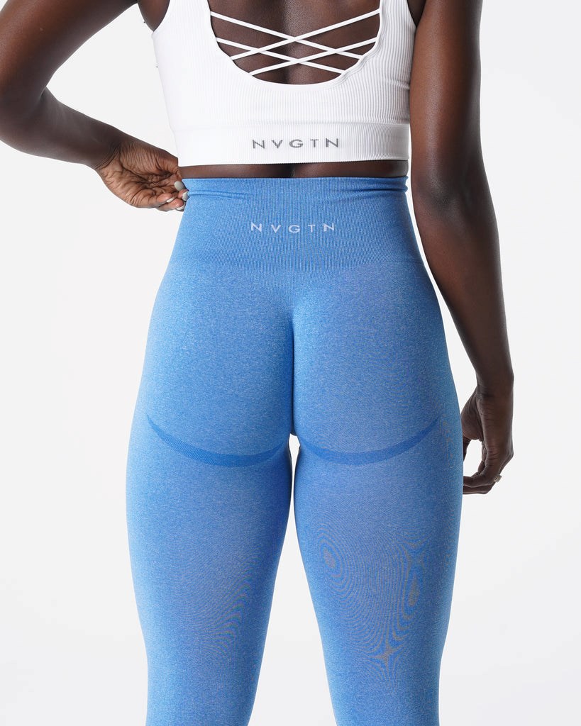 NVGTN Curve Seamless Leggings Bleu  Leggings Femme | HTP-8730742