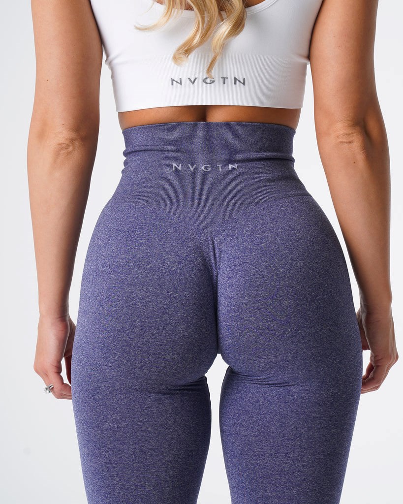 NVGTN NV Seamless Leggings Indigo  Leggings Femme | XAD-9868595