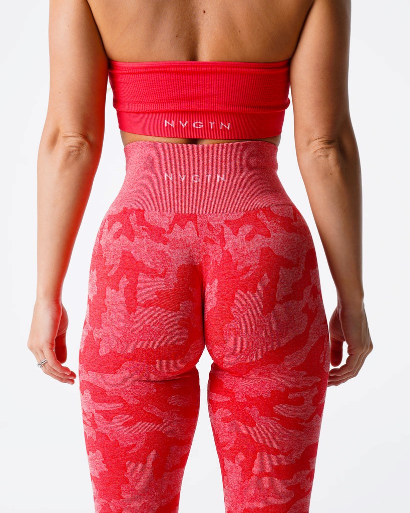 NVGTN Camo Seamless Leggings Candy Apple  Leggings Femme | DXI-5926872