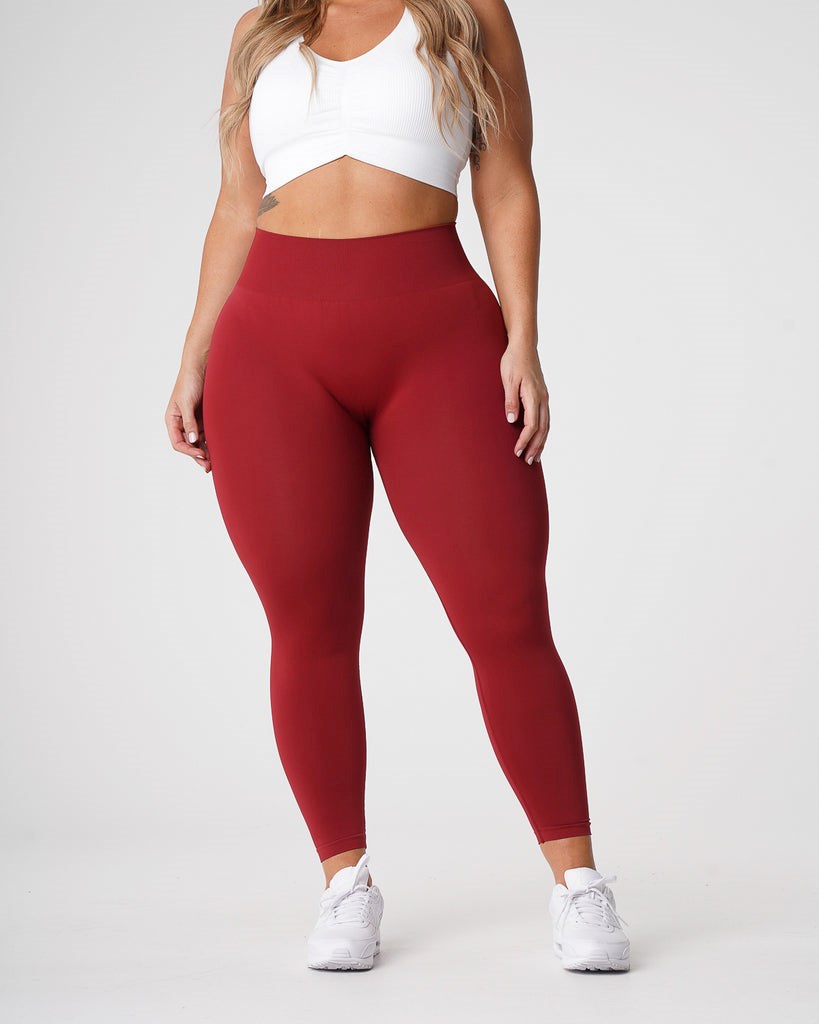 NVGTN Solid Seamless Leggings Carmine  Leggings Femme | DWU-2244142