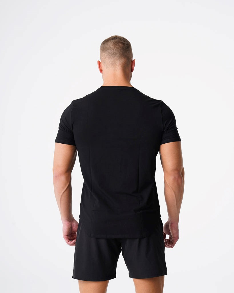 NVGTN Pulse Fitted Tee Noir  T Shirts Homme | SHL-2239922