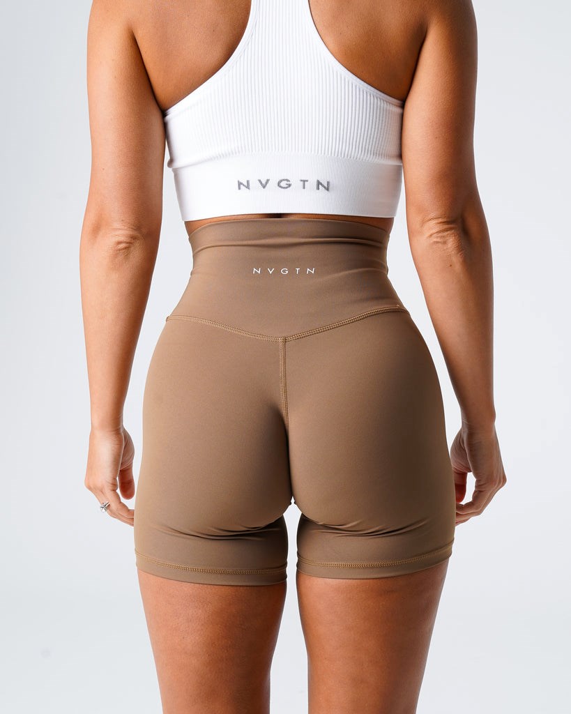 NVGTN Signature 2.0 Shorts Mocha  Shorts Femme | JXB-5871019