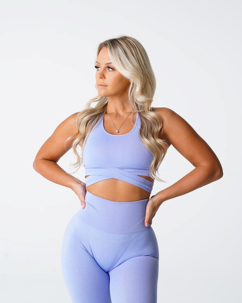 NVGTN Sculpt Seamless Bra Top Periwinkle  Soutien Gorge Sport Femme | OKY-6796158