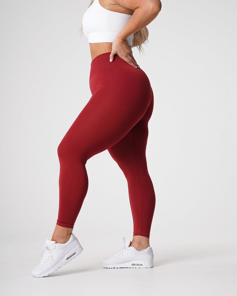 NVGTN Solid Seamless Leggings Carmine  Leggings Femme | DWU-2244142