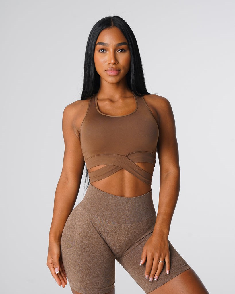 NVGTN Sculpt Seamless Bra Top Mocha  Soutien Gorge Sport Femme | RSK-0536189