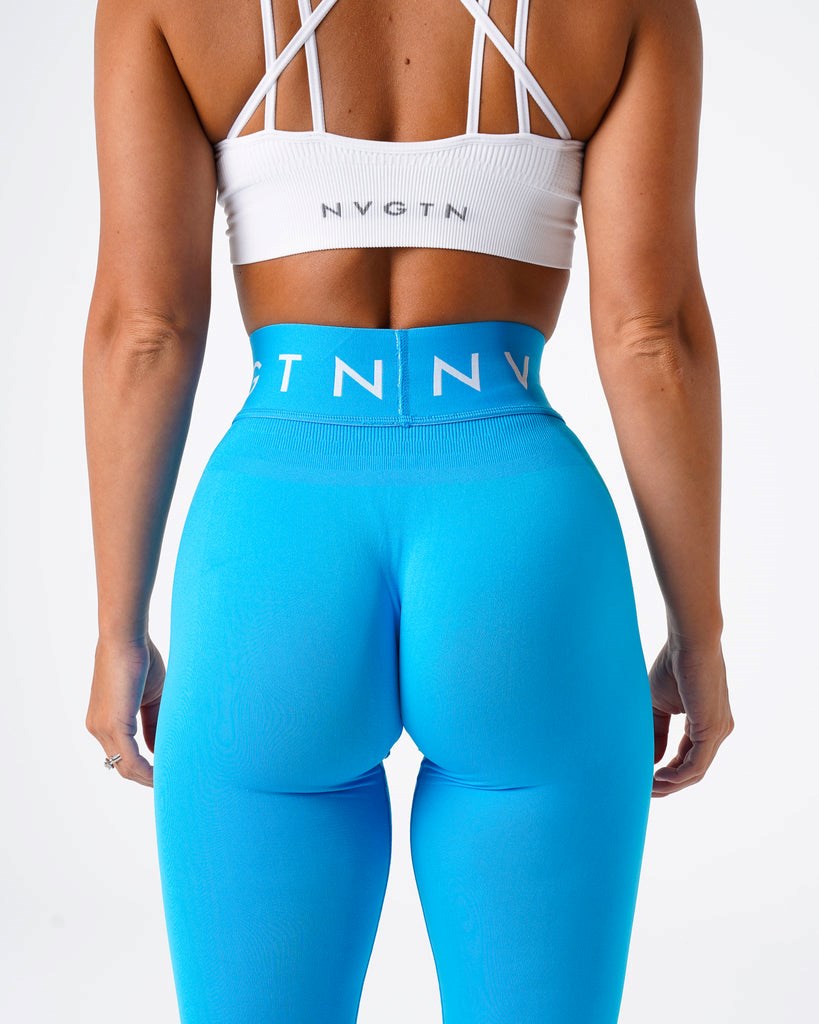 NVGTN Sport Seamless Leggings Caribbean  Leggings Femme | ZSA-9916930