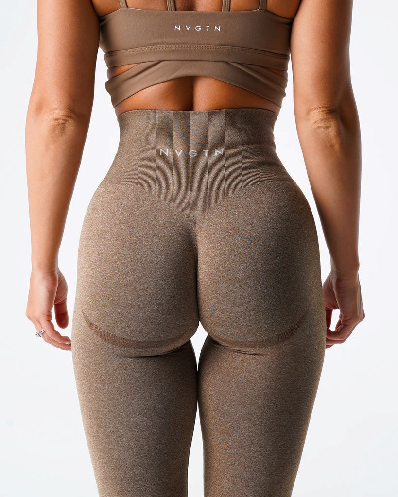 NVGTN Curve Seamless Leggings Mocha  Leggings Femme | AWJ-5255055