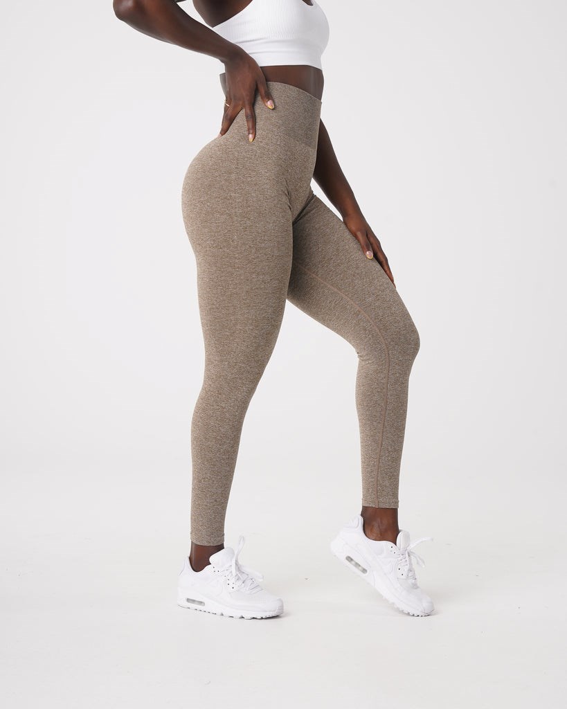 NVGTN Scrunch Seamless Leggings Mocha  Leggings Femme | FDH-8495900