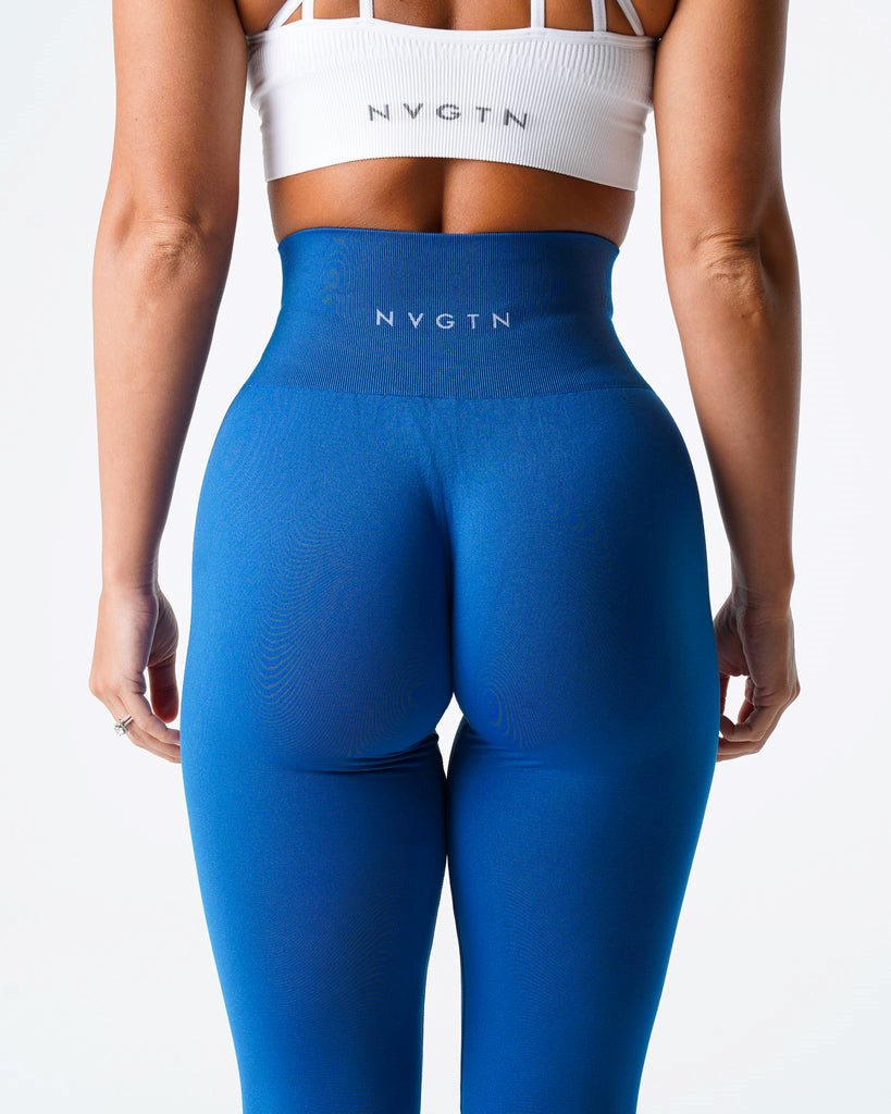 NVGTN Solid Seamless Leggings Bleu  Leggings Femme | KPL-5471964