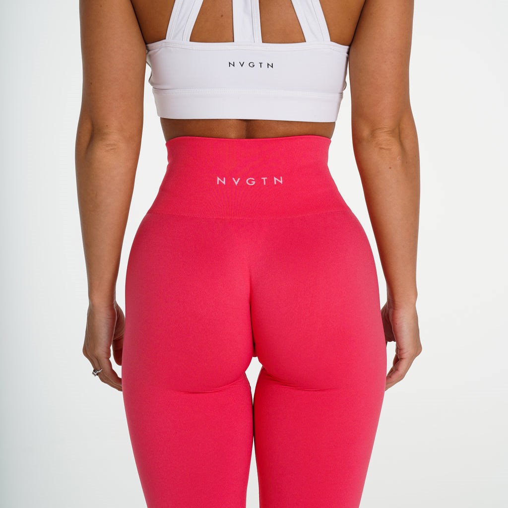 NVGTN Solid Seamless Leggings Rose  Leggings Femme | KLP-5742145