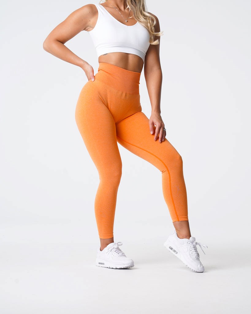 NVGTN NV Seamless Leggings Orange  Leggings Femme | KOG-6270083