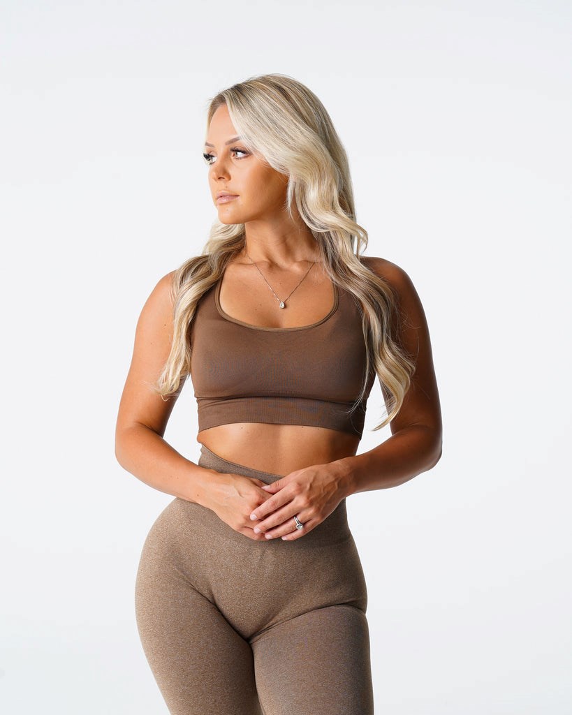 NVGTN Ignite Seamless Bra Mocha  Hauts Femme | RGY-6190366