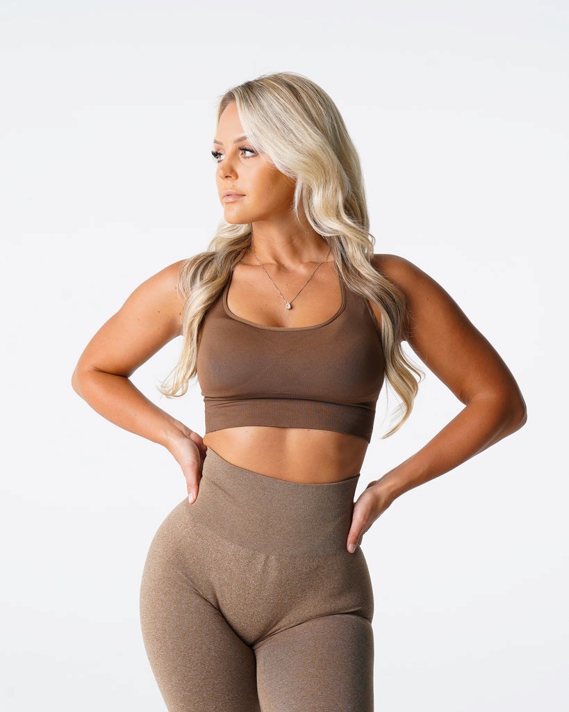 NVGTN Ignite Seamless Bra Mocha  Hauts Femme | RGY-6190366