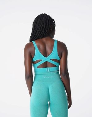 NVGTN Allure Bra Turquoise  Soutien Gorge Sport Femme | RDY-1121659