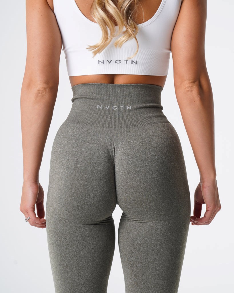 NVGTN NV Seamless Leggings Kaki Vert  Leggings Femme | BGP-6313539