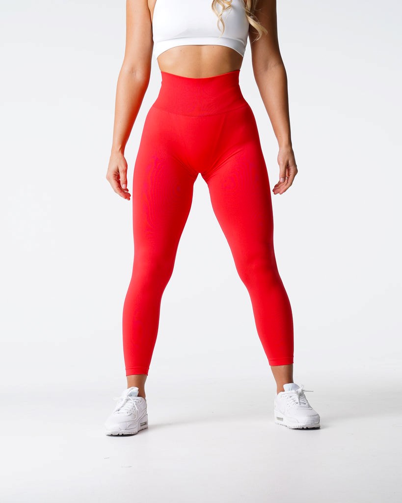 NVGTN Solid Seamless Leggings Scarlet  Leggings Femme | CRH-8002701