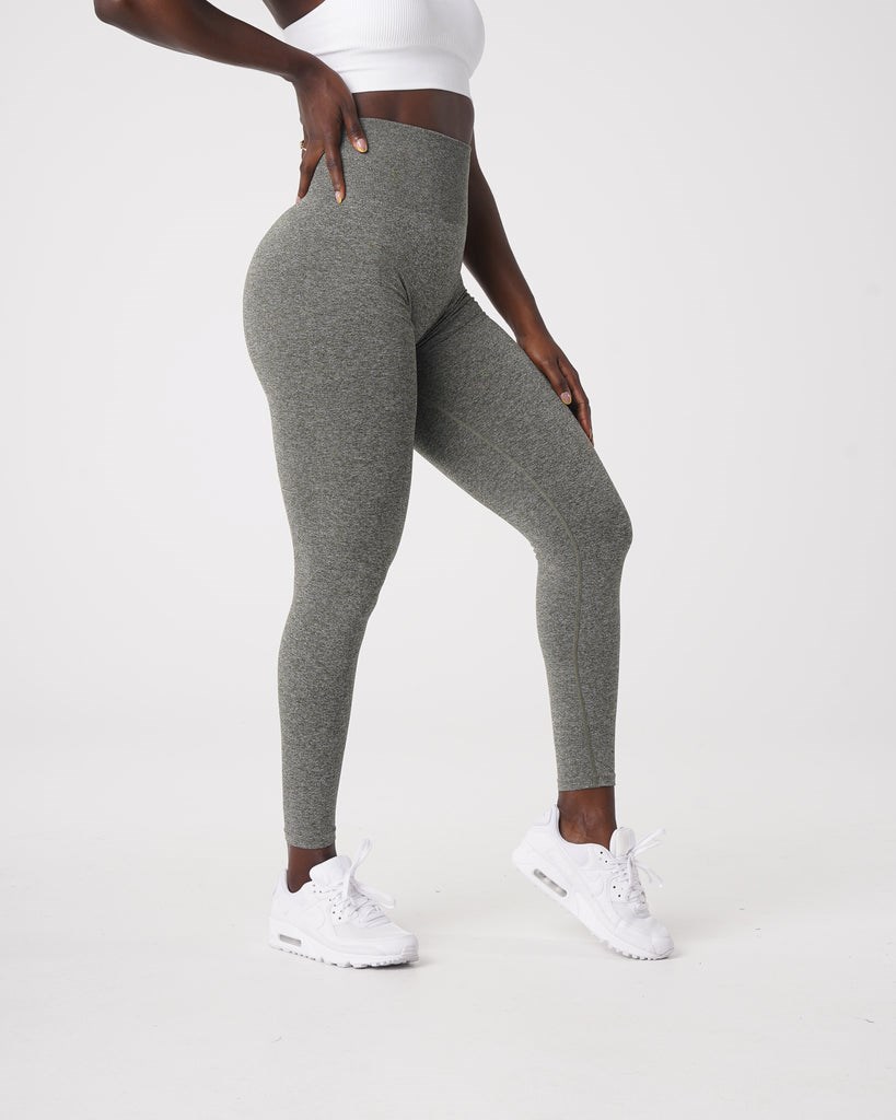 NVGTN Scrunch Seamless Leggings Kaki Vert  Leggings Femme | AOA-5166292