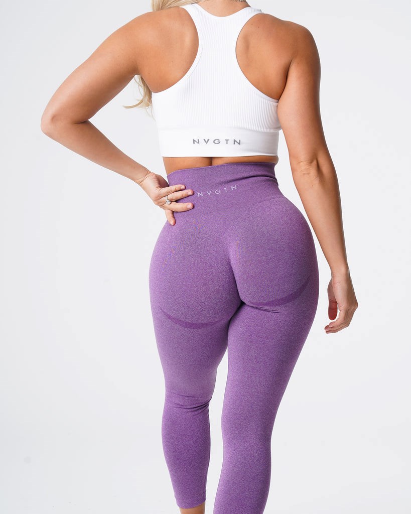 NVGTN Contour Seamless Leggings Violet  Leggings Femme | OUB-4541102