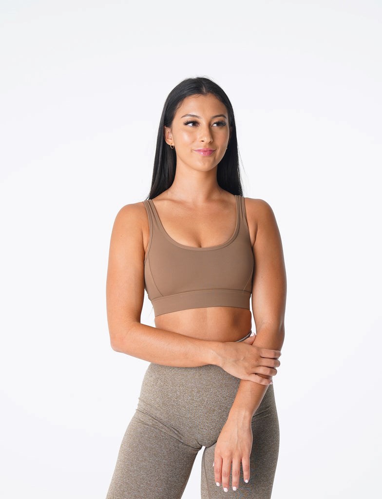 NVGTN Allure Bra Mocha  Soutien Gorge Sport Femme | ZPX-7686328