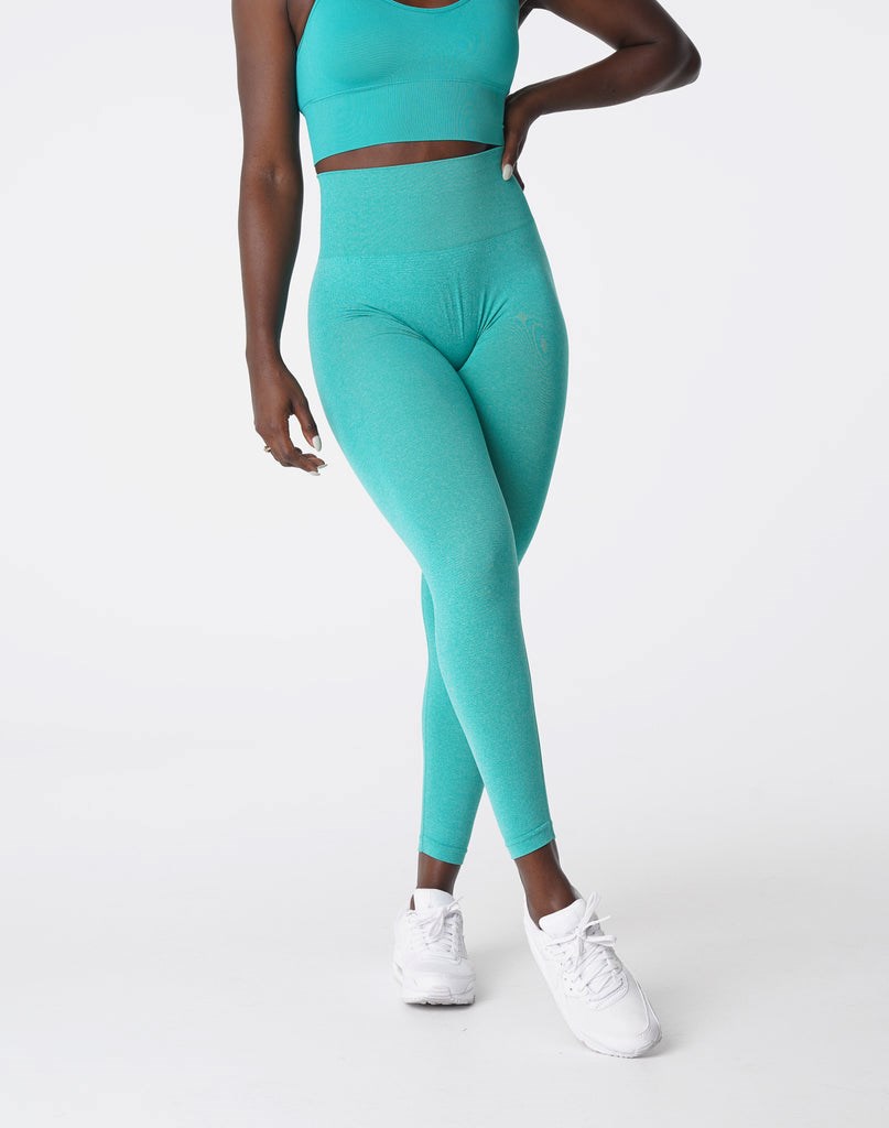 NVGTN Curve Seamless Leggings Turquoise  Leggings Femme | RZO-6334561