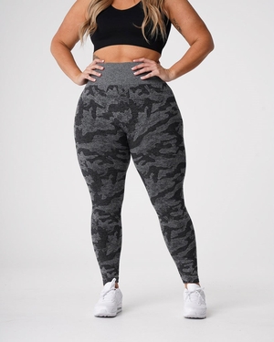 NVGTN Camo Seamless Leggings Noir  Leggings Femme | ZET-9247909