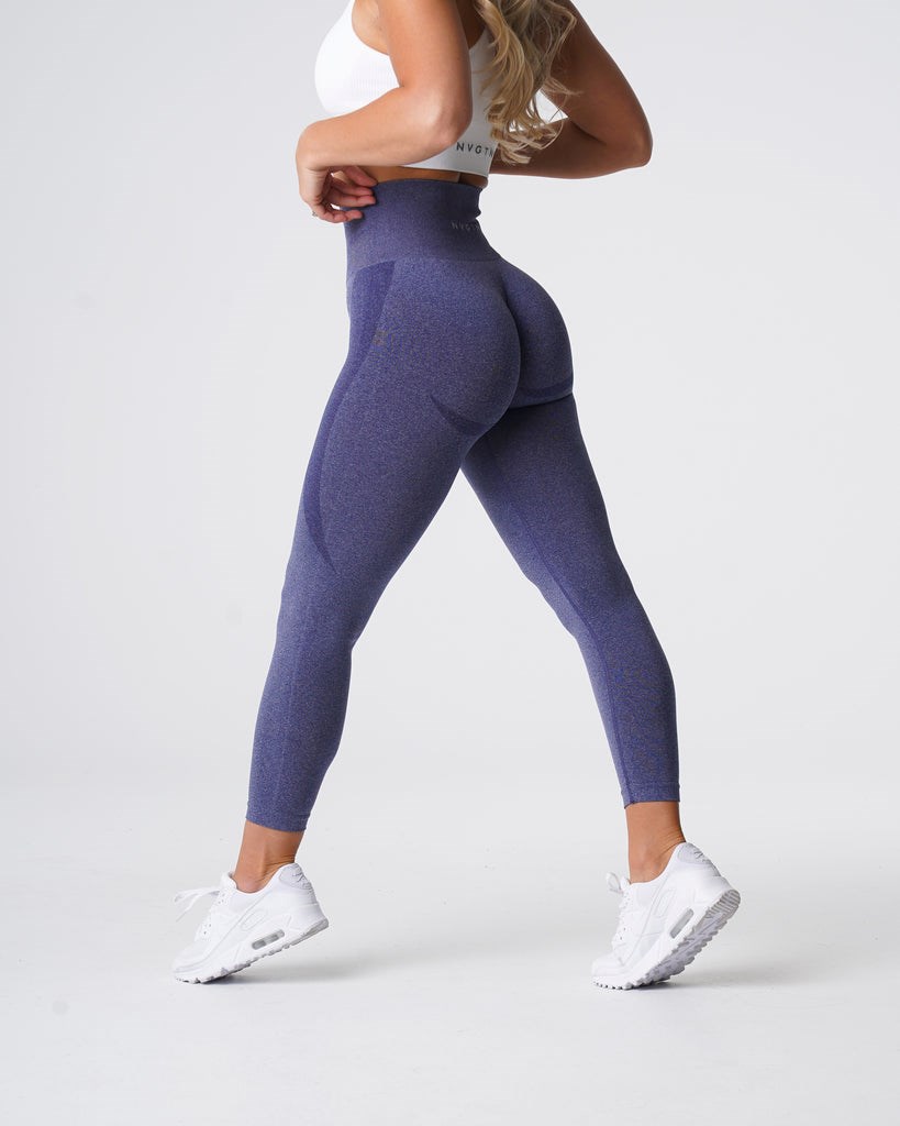 NVGTN Contour Seamless Leggings Indigo  Leggings Femme | FOJ-7508429