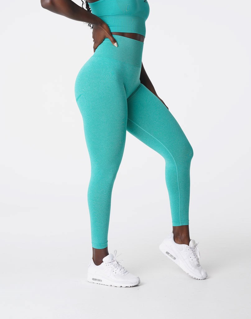 NVGTN Curve Seamless Leggings Turquoise  Leggings Femme | RZO-6334561