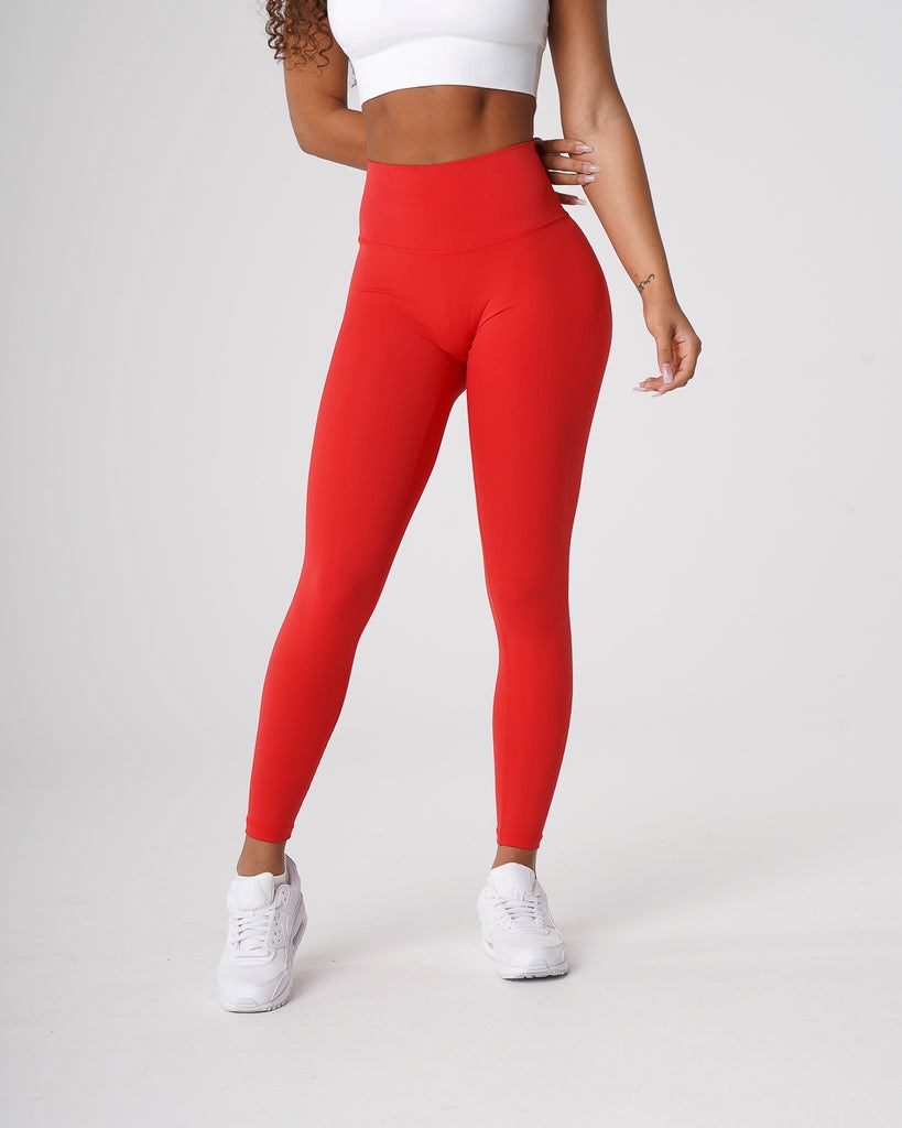 NVGTN Signature 2.0 Leggings Scarlet  Leggings Femme | FWL-7182871