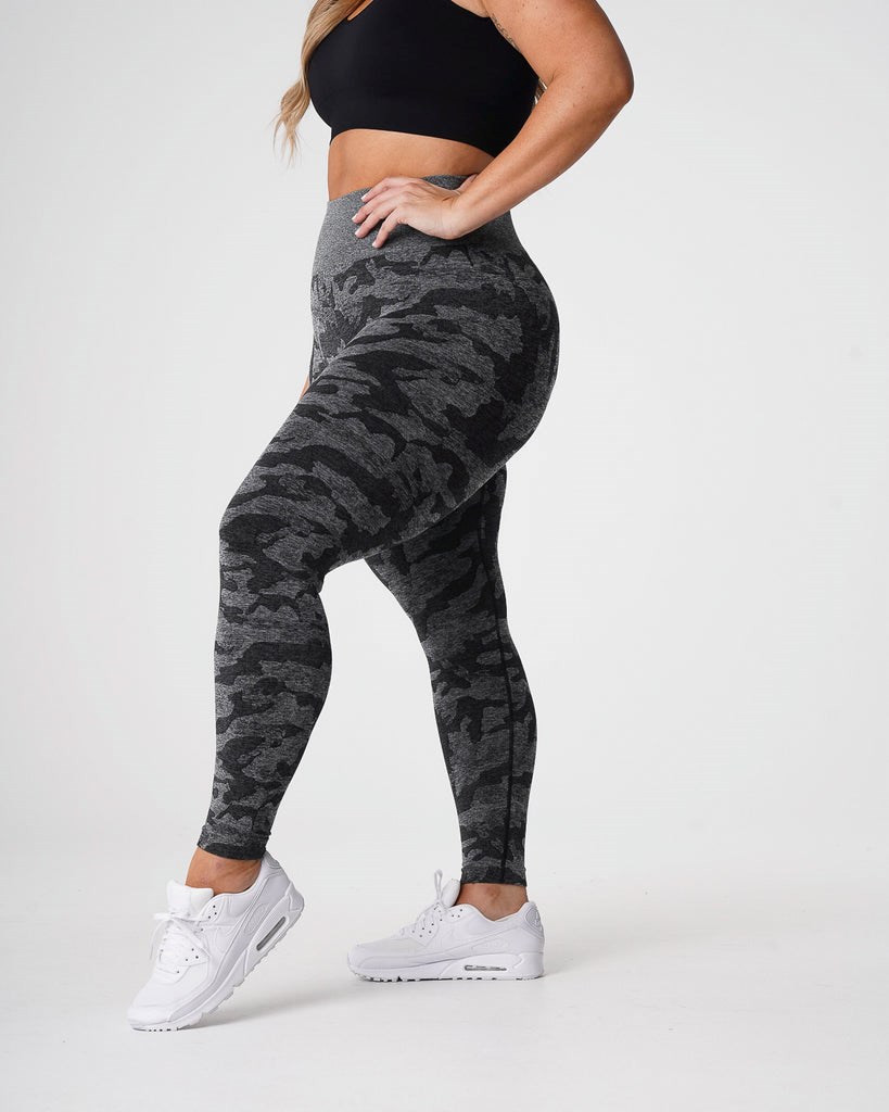 NVGTN Camo Seamless Leggings Noir  Leggings Femme | ZET-9247909