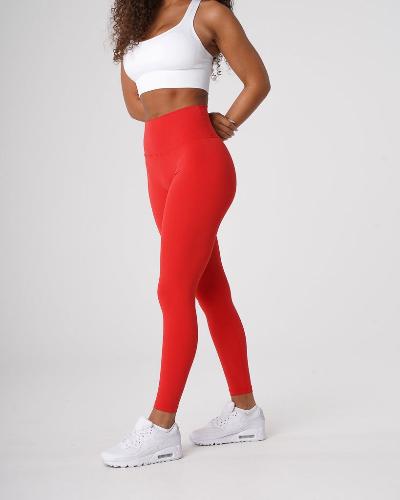 NVGTN Signature 2.0 Leggings Scarlet  Leggings Femme | FWL-7182871