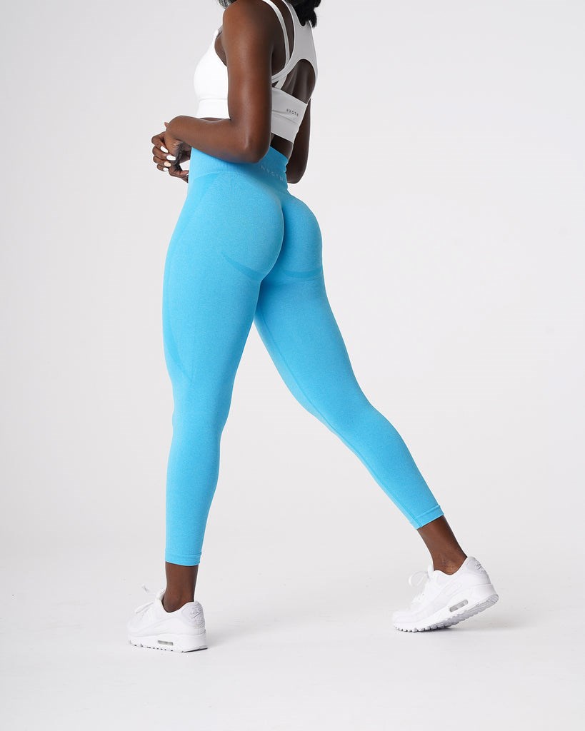 NVGTN Contour Seamless Leggings Aqua  Leggings Femme | DTX-0454850