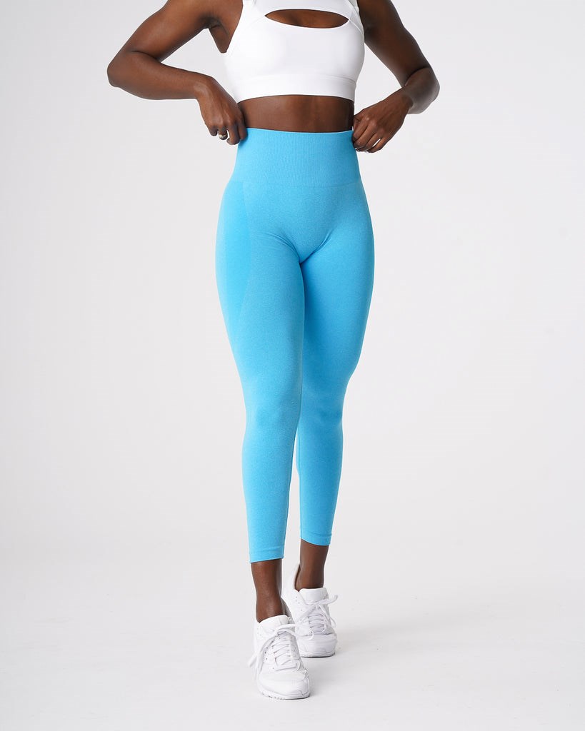 NVGTN Contour Seamless Leggings Aqua  Leggings Femme | DTX-0454850